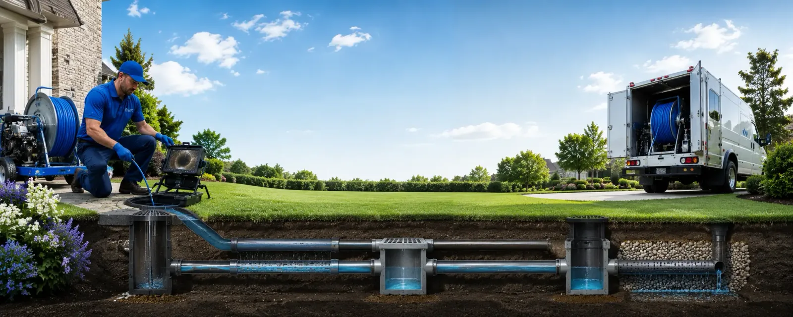 Outdoor drain cleaning information for Dahlen, ND